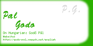 pal godo business card